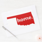 Sticker Rectangulaire Oklahoma Home (Enveloppe)
