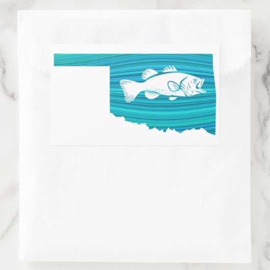 Sticker Rectangulaire Oklahoma Wave Fishing (Sac)