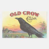 Sticker Rectangulaire Old Crow (Devant)