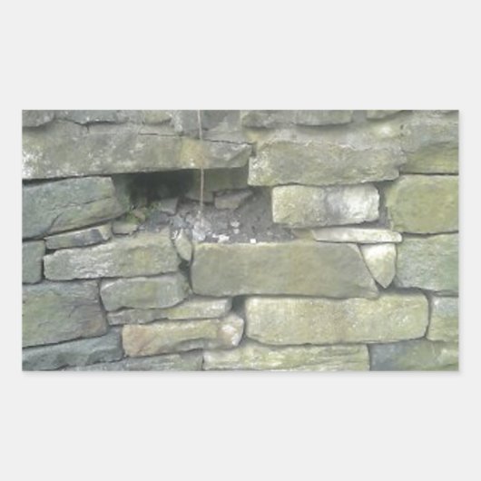 Sticker Rectangulaire Old Wall, Stone, Bricks (Devant)