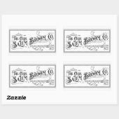 Sticker Rectangulaire Olde Salem Broom (Feuille)