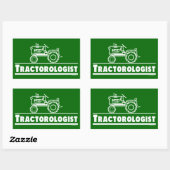Sticker Rectangulaire Ologiste de tracteur vert (Feuille)