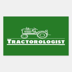 Sticker Rectangulaire Ologiste de tracteur vert