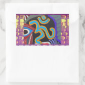 Sticker Rectangulaire OM Mantra - 108 fois Chanting n Meditation (Sac)