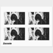 Sticker Rectangulaire ombre ado (Feuille)