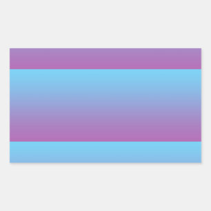 Sticker Rectangulaire Ombre bleu et violet