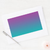 Sticker Rectangulaire Ombre pourpre et Turquoise (Enveloppe)