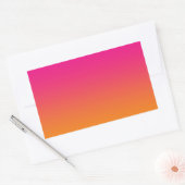 Sticker Rectangulaire Ombre rose et orange (Enveloppe)