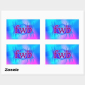Sticker Rectangulaire OMG ! fwb (Feuille)