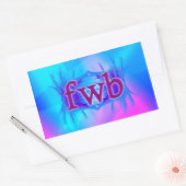Sticker Rectangulaire OMG ! fwb (Enveloppe)