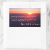 Sticker Rectangulaire On Love - Le Prophète de Kahlil Gibran (Sac)