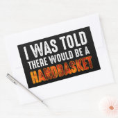 Sticker Rectangulaire On M'A Dit Qu'Il Y Aurait Un Panier (Enveloppe)