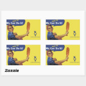 STICKER RECTANGULAIRE ON VOUS LE FERA FAIRE ! (Feuille)