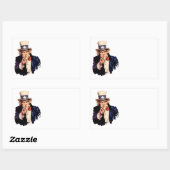 Sticker Rectangulaire Oncle Sam Pointant Son Doigt (Feuille)