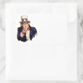 Sticker Rectangulaire Oncle Sam Pointant Son Doigt (Sac)