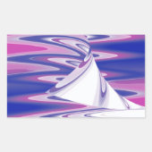 Sticker Rectangulaire Ondes tournantes (Devant)