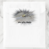 Sticker Rectangulaire one spins always (Sac)