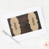 Sticker Rectangulaire Onglets Classeurs en cuir trempé (Enveloppe)