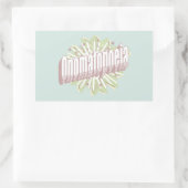 Sticker Rectangulaire Onomatopoeia Explosion Anglais (Sac)