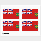STICKER RECTANGULAIRE ONTARIO CANADA (Feuille)
