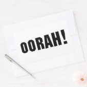 STICKER RECTANGULAIRE OORAH ! (Enveloppe)
