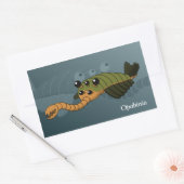 Sticker Rectangulaire Opabinia - Animal préhistorique (Enveloppe)