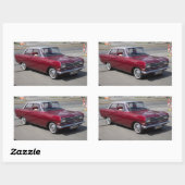 Sticker Rectangulaire Opel Rekord 1900 (Feuille)