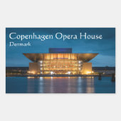 Sticker Rectangulaire Opéra de Copenhague (Devant)
