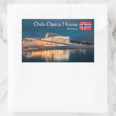 Sticker Rectangulaire Opéra d'Oslo (Sac)