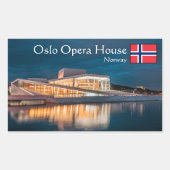 Sticker Rectangulaire Opéra d'Oslo (Devant)