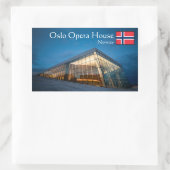 Sticker Rectangulaire Opéra d'Oslo (Sac)