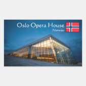 Sticker Rectangulaire Opéra d'Oslo (Devant)