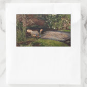 Sticker Rectangulaire Ophélie par John Everett Millais (Sac)