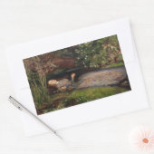 Sticker Rectangulaire Ophélie par John Everett Millais (Enveloppe)