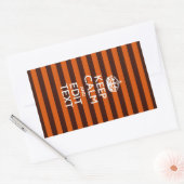Sticker Rectangulaire Orange Brûlé Personnalisez Cette Accent Calme (Enveloppe)