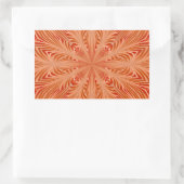 Sticker Rectangulaire Orange Burst (Sac)