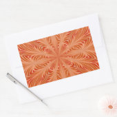Sticker Rectangulaire Orange Burst (Enveloppe)
