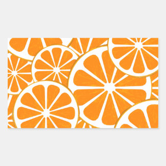 Sticker Rectangulaire oranges.