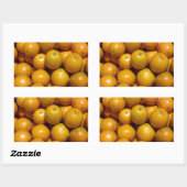 Sticker Rectangulaire Oranges fruits Floride marché orange (Feuille)