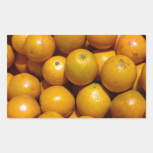 Sticker Rectangulaire Oranges fruits Floride marché orange (Devant)