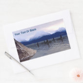 Sticker Rectangulaire Orca d'eau foncée (Enveloppe)