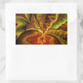 Sticker Rectangulaire Orchidée d'automne art Abstrait fractal (Sac)