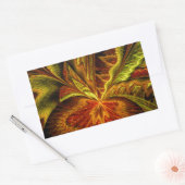 Sticker Rectangulaire Orchidée d'automne art Abstrait fractal (Enveloppe)
