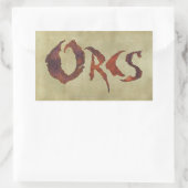 Sticker Rectangulaire Orcs (Sac)
