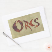 Sticker Rectangulaire Orcs (Enveloppe)