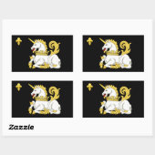 Sticker Rectangulaire Ordre du drapeau Unicorn (Feuille)