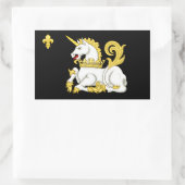 Sticker Rectangulaire Ordre du drapeau Unicorn (Sac)