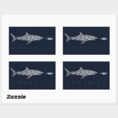 Sticker Rectangulaire Organisez les poissons (Feuille)