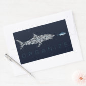 Sticker Rectangulaire Organisez les poissons (Enveloppe)