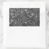 Sticker Rectangulaire ornements de vacances (Sac)